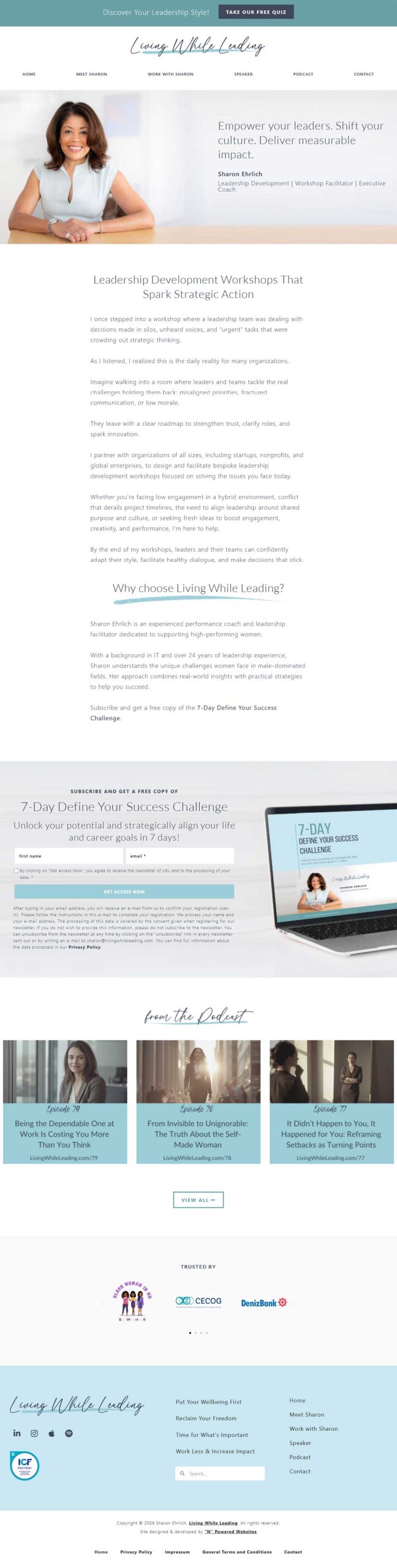 Living While Leading